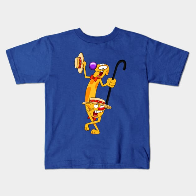 CatDog Show Kids T-Shirt by cariespositodesign